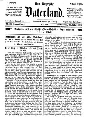 Das bayerische Vaterland Donnerstag 26. Mai 1870