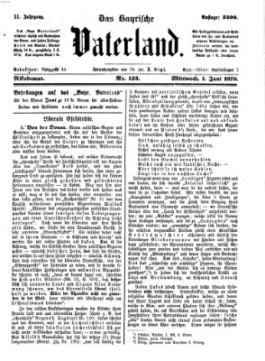 Das bayerische Vaterland Mittwoch 1. Juni 1870