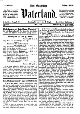 Das bayerische Vaterland Mittwoch 6. Juli 1870