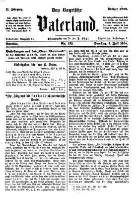 Das bayerische Vaterland Samstag 9. Juli 1870