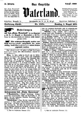 Das bayerische Vaterland Samstag 6. August 1870