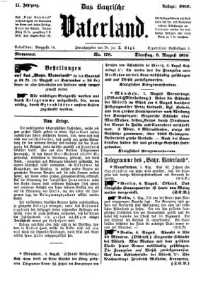 Das bayerische Vaterland Dienstag 9. August 1870