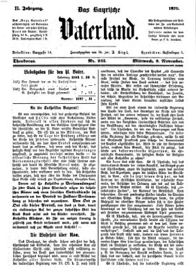 Das bayerische Vaterland Mittwoch 9. November 1870