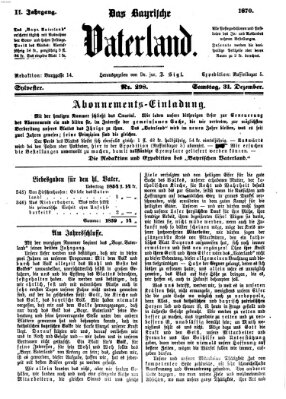 Das bayerische Vaterland Samstag 31. Dezember 1870