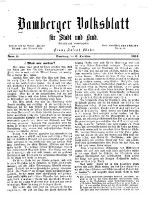 Bamberger Volksblatt für Stadt und Land Mittwoch 6. Oktober 1852