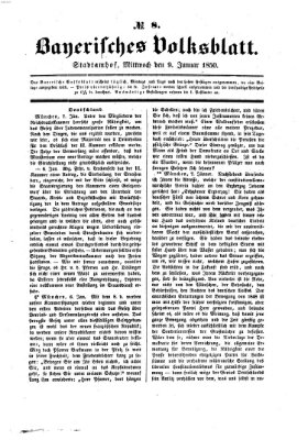 Bayerisches Volksblatt (Regensburger Morgenblatt) Mittwoch 9. Januar 1850