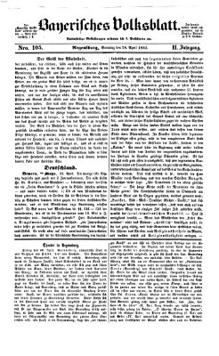 Bayerisches Volksblatt (Regensburger Morgenblatt) Sonntag 28. April 1850