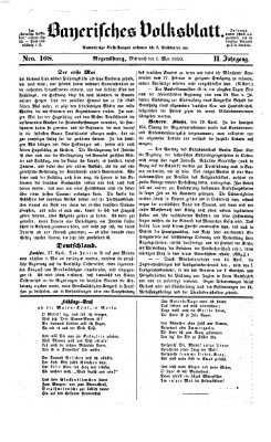 Bayerisches Volksblatt (Regensburger Morgenblatt) Mittwoch 1. Mai 1850