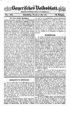 Bayerisches Volksblatt (Regensburger Morgenblatt) Mittwoch 8. Mai 1850