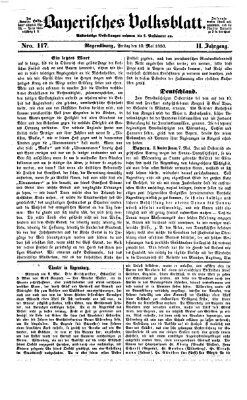 Bayerisches Volksblatt (Regensburger Morgenblatt) Freitag 10. Mai 1850