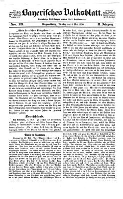 Bayerisches Volksblatt (Regensburger Morgenblatt) Dienstag 14. Mai 1850