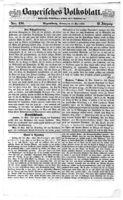 Bayerisches Volksblatt (Regensburger Morgenblatt) Sonntag 19. Mai 1850