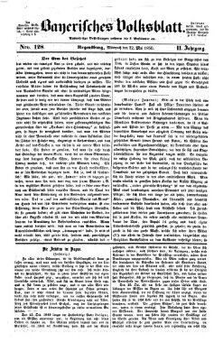 Bayerisches Volksblatt (Regensburger Morgenblatt) Mittwoch 22. Mai 1850