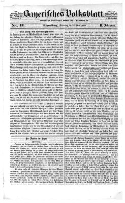 Bayerisches Volksblatt (Regensburger Morgenblatt) Samstag 25. Mai 1850