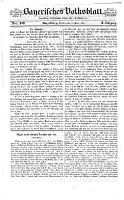 Bayerisches Volksblatt (Regensburger Morgenblatt) Sonntag 16. Juni 1850