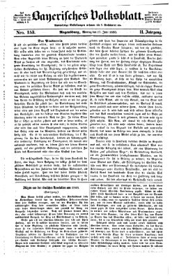 Bayerisches Volksblatt (Regensburger Morgenblatt) Montag 17. Juni 1850