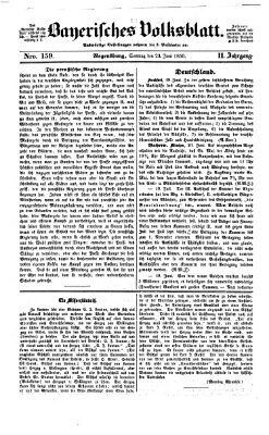 Bayerisches Volksblatt (Regensburger Morgenblatt) Sonntag 23. Juni 1850