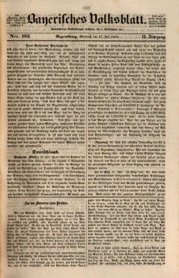 Bayerisches Volksblatt (Regensburger Morgenblatt) Mittwoch 17. Juli 1850