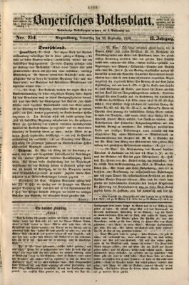 Bayerisches Volksblatt (Regensburger Morgenblatt) Donnerstag 26. September 1850