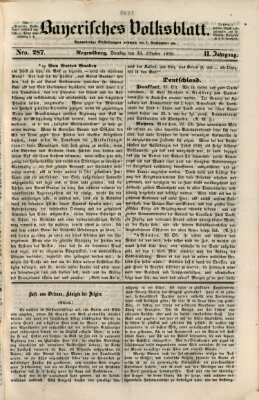 Bayerisches Volksblatt (Regensburger Morgenblatt) Dienstag 29. Oktober 1850