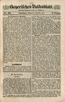 Bayerisches Volksblatt (Regensburger Morgenblatt) Dienstag 5. November 1850