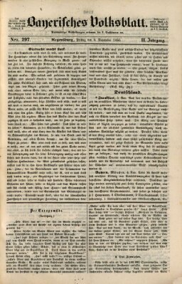 Bayerisches Volksblatt (Regensburger Morgenblatt) Freitag 8. November 1850