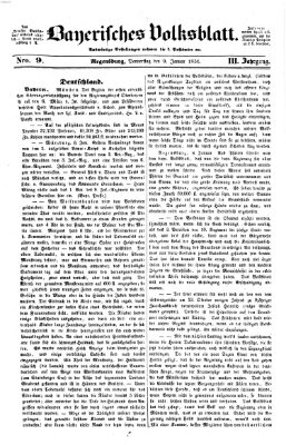 Bayerisches Volksblatt (Regensburger Morgenblatt) Donnerstag 9. Januar 1851