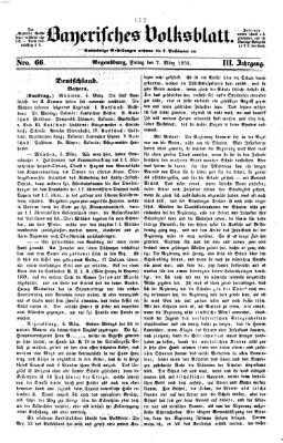 Bayerisches Volksblatt (Regensburger Morgenblatt) Freitag 7. März 1851