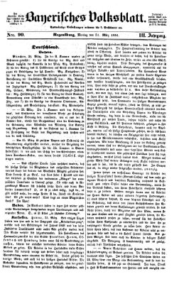 Bayerisches Volksblatt (Regensburger Morgenblatt) Montag 31. März 1851