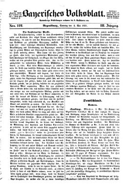 Bayerisches Volksblatt (Regensburger Morgenblatt) Sonntag 4. Mai 1851