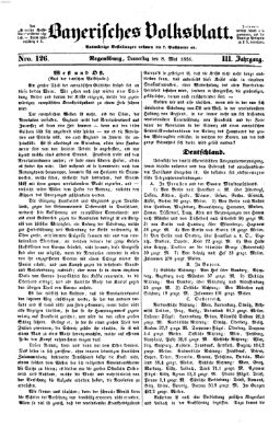 Bayerisches Volksblatt (Regensburger Morgenblatt) Donnerstag 8. Mai 1851