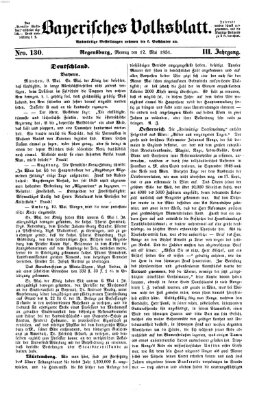 Bayerisches Volksblatt (Regensburger Morgenblatt) Montag 12. Mai 1851