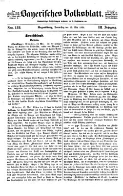 Bayerisches Volksblatt (Regensburger Morgenblatt) Donnerstag 15. Mai 1851