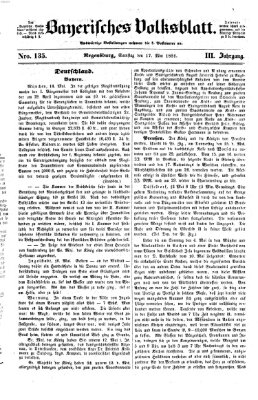 Bayerisches Volksblatt (Regensburger Morgenblatt) Samstag 17. Mai 1851