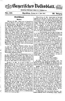 Bayerisches Volksblatt (Regensburger Morgenblatt) Sonntag 1. Juni 1851