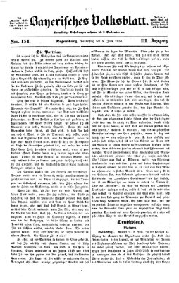 Bayerisches Volksblatt (Regensburger Morgenblatt) Donnerstag 5. Juni 1851