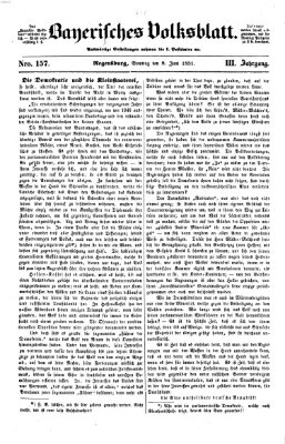 Bayerisches Volksblatt (Regensburger Morgenblatt) Sonntag 8. Juni 1851