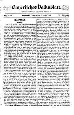 Bayerisches Volksblatt (Regensburger Morgenblatt) Donnerstag 28. August 1851