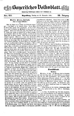 Bayerisches Volksblatt (Regensburger Morgenblatt) Dienstag 16. September 1851