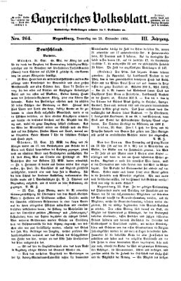 Bayerisches Volksblatt (Regensburger Morgenblatt) Donnerstag 25. September 1851