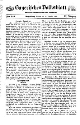 Bayerisches Volksblatt (Regensburger Morgenblatt) Mittwoch 10. Dezember 1851