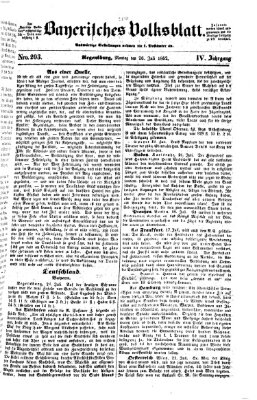 Bayerisches Volksblatt (Regensburger Morgenblatt) Montag 26. Juli 1852