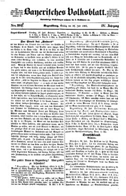 Bayerisches Volksblatt (Regensburger Morgenblatt) Dienstag 27. Juli 1852