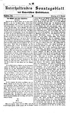 Bayerisches Volksblatt (Regensburger Morgenblatt) Sonntag 2. Januar 1853