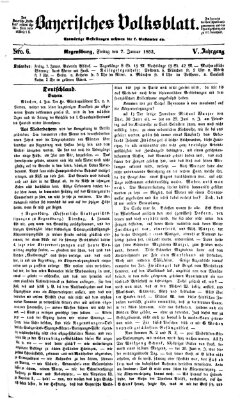 Bayerisches Volksblatt (Regensburger Morgenblatt) Freitag 7. Januar 1853