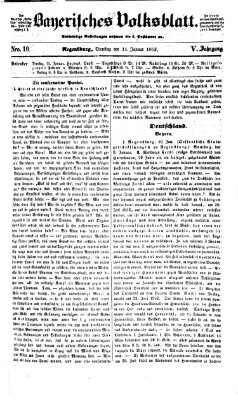 Bayerisches Volksblatt (Regensburger Morgenblatt) Dienstag 11. Januar 1853