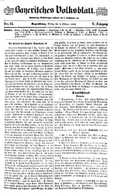 Bayerisches Volksblatt (Regensburger Morgenblatt) Freitag 4. Februar 1853