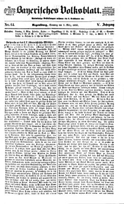 Bayerisches Volksblatt (Regensburger Morgenblatt) Sonntag 6. März 1853