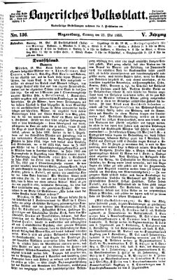 Bayerisches Volksblatt (Regensburger Morgenblatt) Sonntag 22. Mai 1853