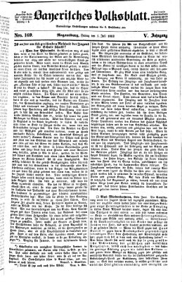 Bayerisches Volksblatt (Regensburger Morgenblatt) Freitag 1. Juli 1853